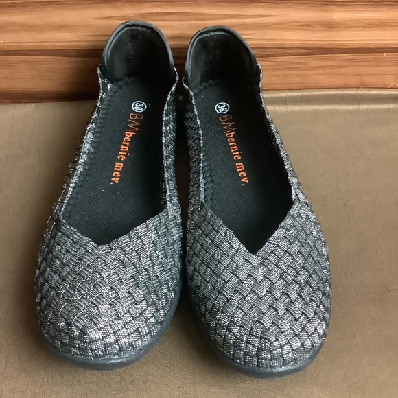 bernie mev. Shoes Bernie Mev Catwalk Black Shimmer Flats Poshmark